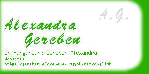 alexandra gereben business card